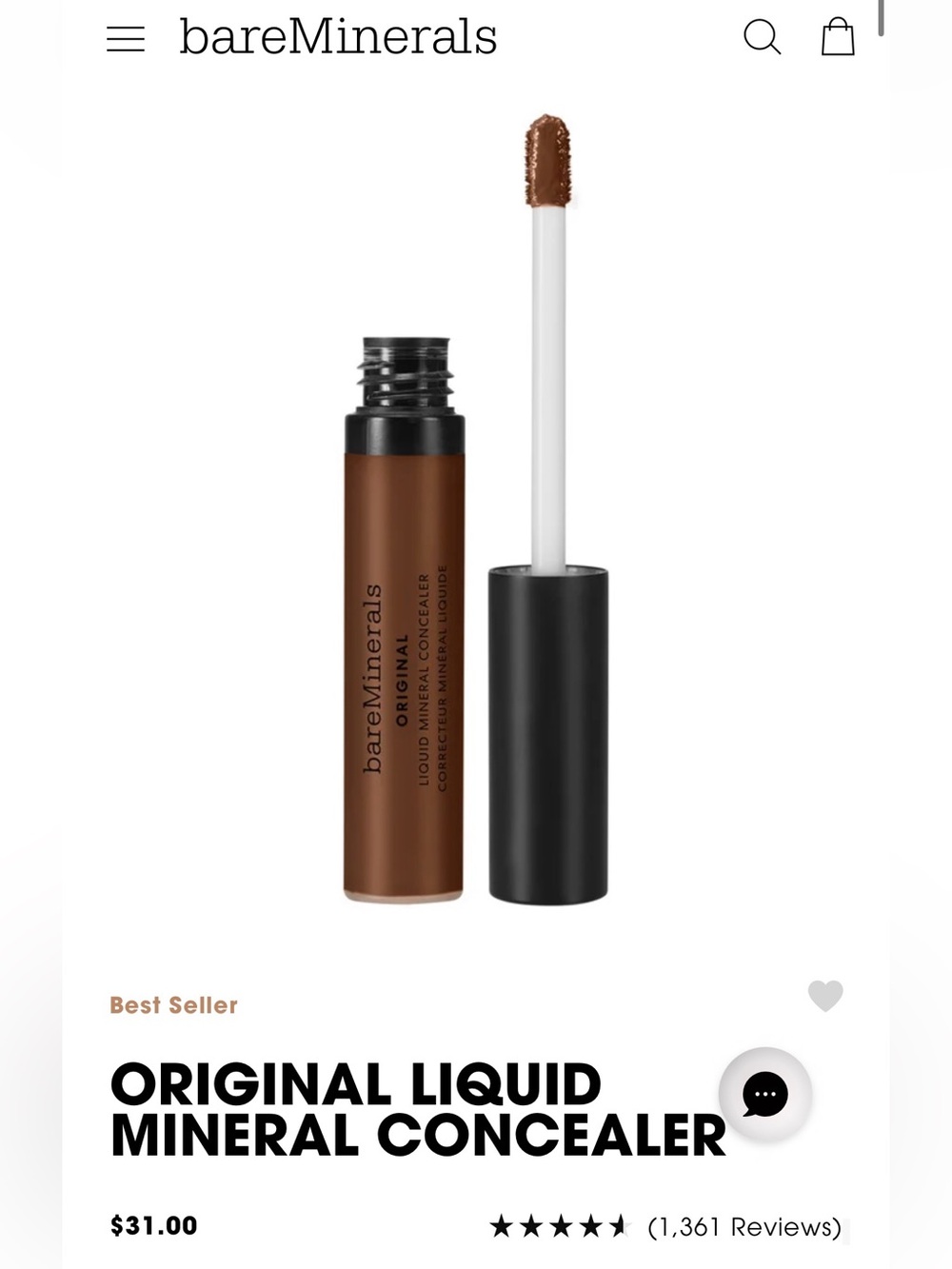 bareMinerals Original Liquid Mineral concealer